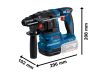 BOSCH Akkus fúrókalapács GBH 185-LI kartondobozban (akku és töltő nélkül) SDS-Plus