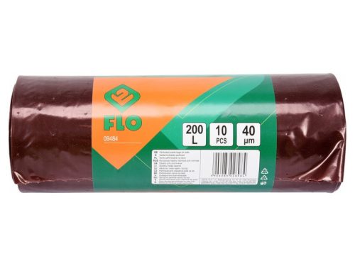 FLO Zöldhulladékgyűjtő zsák szellőző 200 liter 0,04 mm (10 db)