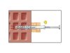 CELO MFR SB süllyesztett gallérú dübel hatlapfejű integrált alátétes csavarral 10 x 160 mm (4 db/