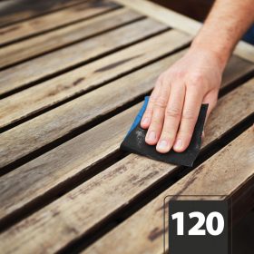   Csiszolóvászon - 120-as - kék - 230 x 280 mm - 5 db / csomag