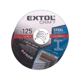   vágókorong acélhoz; 125×1,6×22,2mm,max. 12.200 ford/perc, (darabáras, de csak ötösével rendelhető)