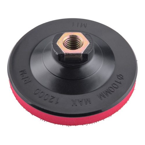 gumitányér sarokcsiszolóhoz; 100mm, tépőzáras, max. ford.: 12000 1/min