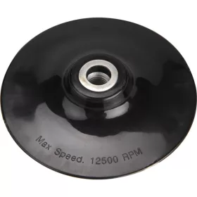   gumitányér sarokcsiszolóhoz; 125mm, M14, lágy, max. 12.500 ford./perc