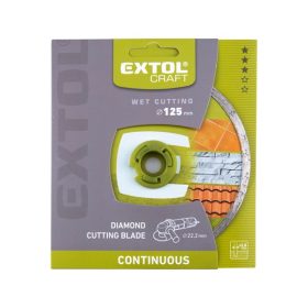   gyémántvágó csempevágáshoz (sima), vizes vágásra; 125×2,2×22,2mm, max.12.200 ford/perc