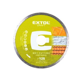   gyémántvágó csempevágáshoz (sima), vizes vágásra; 125×2,2×22,2mm, max.12.200 ford/perc