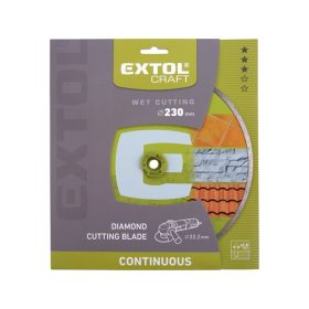   gyémántvágó csempevágáshoz (sima), vizes vágásra; 230×2,5×22,2mm, max.6.600 ford/perc