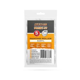 Festőhenger - akril - 100 mm - 5 db / csomag