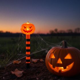 LED-es szolár lámpa - töklámpás