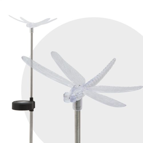 RGB LED-es szolár lámpa - szitakötő