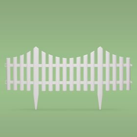 Virágágyás szegély / kerítés - 60 x 23 cm - műanyag