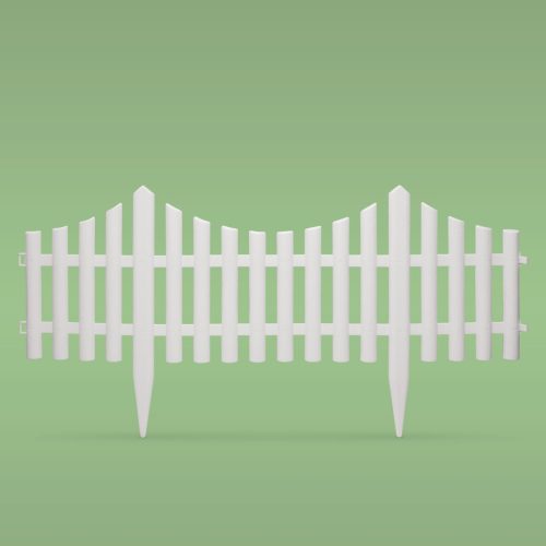 Virágágyás szegély / kerítés - 60 x 23 cm - műanyag