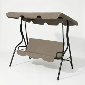 Kerti hintaágy - 170 x 110 x 153 cm - sötét bézs