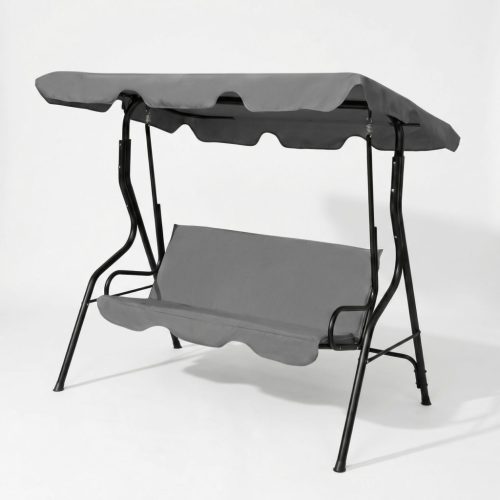 Kerti hintaágy - 170 x 110 x 153 cm - szürke