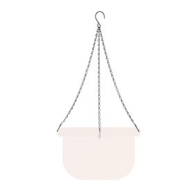 Virágcserép függesztőlánc - fém - fekete - 50 cm