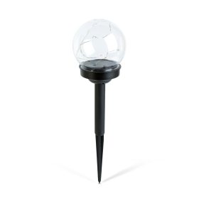   Leszúrható szolár lámpa - gömb alakú - színes - 10 x 10 x 26,5 (+12,5) cm