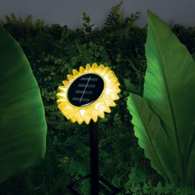   Szolár napraforgó - sárga - leszúrható / felakasztható - 13 x 6,5 x 35 cm