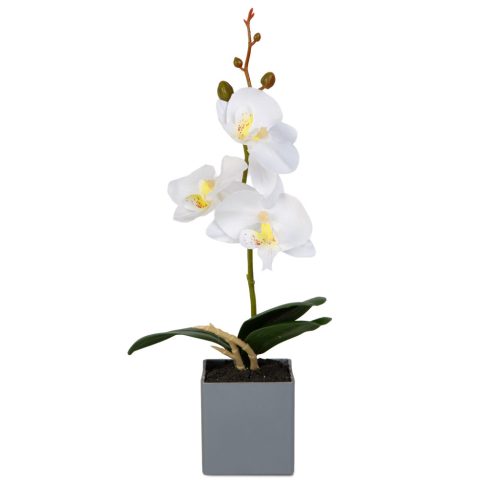 Műnövény dekoráció - orchidea - 3 féle - 29,5 cm