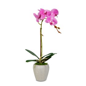 Műnövény dekoráció - orchidea - 3 féle - 45 cm