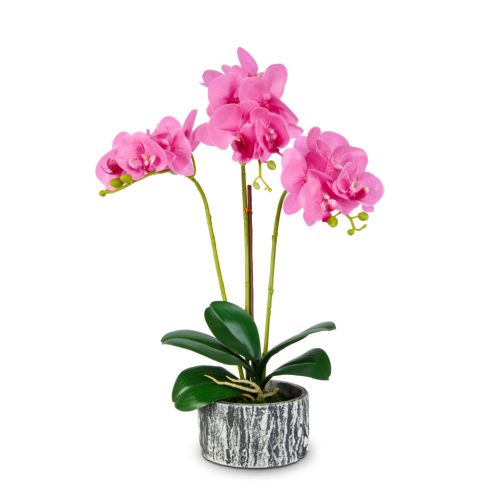 Műnövény dekoráció - orchidea - 2 féle - 53 cm