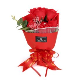 Műnövény dekoráció - rózsa - 23 x 16 x 8 cm