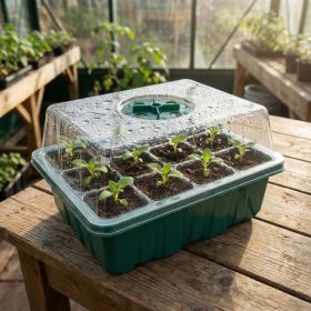 Palántanevelő szett tetővel - 15,3 x 11,4 x 18,5 cm