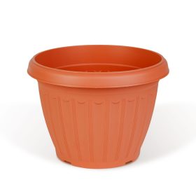Műanyag virágcserép - terrakotta - 20 cm
