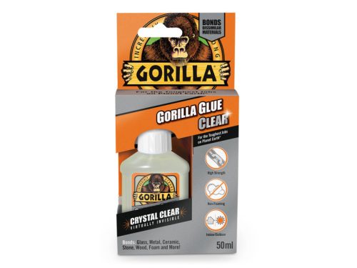 GORILLA Vízálló kristálytiszta ragasztó 50 ml D4