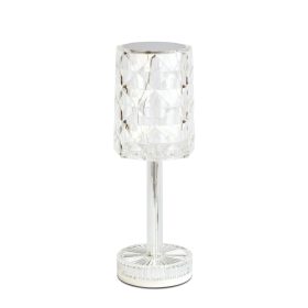   Asztali lámpa - átlátszó - állítható színhőm, fényerő - akkumulátoros - USB