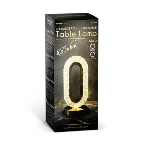 Asztali lámpa - arany - állítható színhőmérséklet, fényerő - akkumulátoros - USB