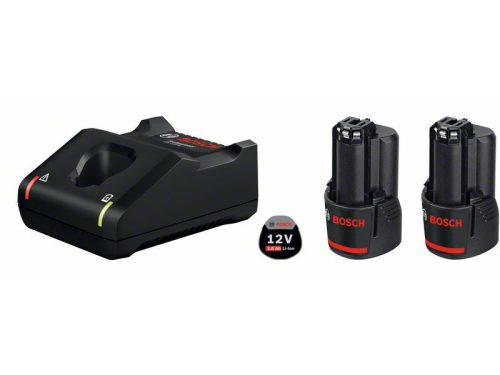 BOSCH Akkumulátor szett GBA 12V / 2 x 2,0 Ah akku + GAL 12V-40 gyorstöltő