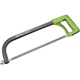   fémfűrész 300 mm, ABS műanyag nyél; téglalap keresztmetszetű csőváz, fűrészlap: 12" / 24T