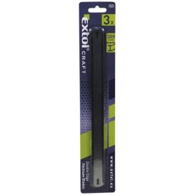 fémfűrészlap, 3db, 300mm; 23mm széles, kétoldalas