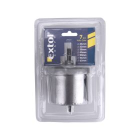   körkivágó klt. fához, 7db;  mélység:50mm, 26-63mm, bliszteren