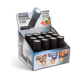 LED-es elemlámpa - 9 LED - 9,7 cm