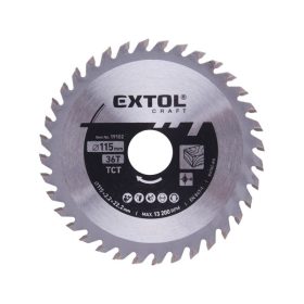   körfűrészlap, keményfémlapkás, 115×22,2mm (tengely átm), T36; 2,2 mm lapkaszélesség, max. 11.000 ford/perc