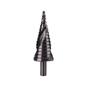   lépcsős fémfúró klt. 3db; (4-12mm/1mm lépcsők,4-20mm/2mm,4-32mm/2mm) befogás:10mm, max.4mm vastag anyagokhoz, spirállal