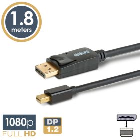 DisplayPort - Mini Displayport kábel - 1.2 - 1080P - 1,8 m