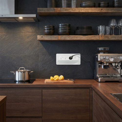 Rejtett elosztó - 4-es - Felnyíló kivitel - fehér