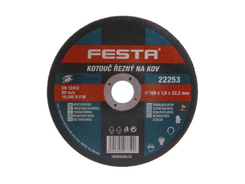 FESTA Vágókorong fémre 150 x 1,6 x 22,2 mm