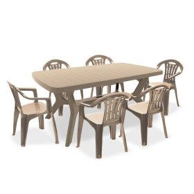 Balorca 6+1 kerti bútor garnitúra szett