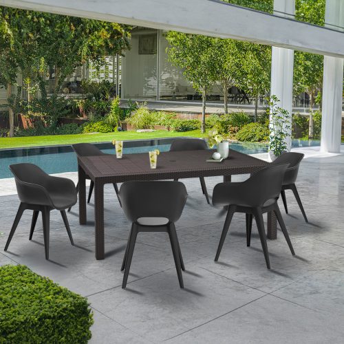 Romy 6+1 kerti bútor garnitúra szett