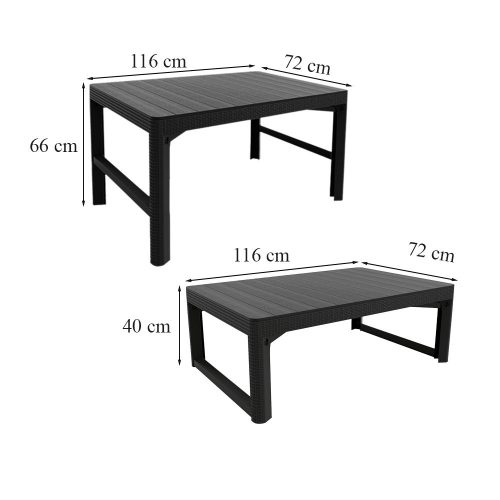 Dina 6+1 kerti bútor garnitúra szett