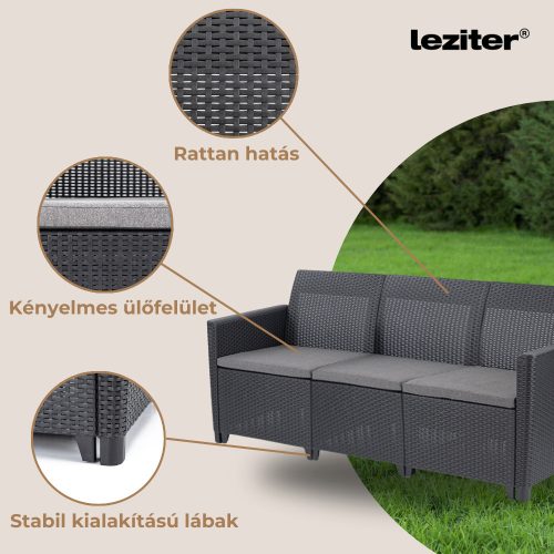 Claire VI 7 személyes kerti bútor garnitúra orlando asztallal