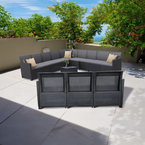 Claire IV 12 személyes kerti bútor garnitúra vigo tárolós asztallal