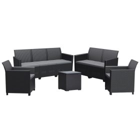   Claire V 7 személyes kerti bútor garnitúra vigo tárolós asztallal