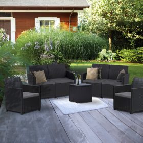   Claire IV 6 személyes kerti bútor garnitúra vigo tárolós asztallal