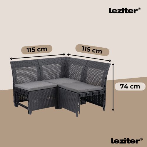 Claire IV 14 személyes kerti bútor garnitúra vigo tárolós asztallal