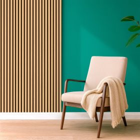 Akusztikus falpanel bambusz hatású 260x60x1,8 cm