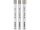 BOSCH PRO Száraz gyémántfúró készlet 3 részes (6 / 6 / 8 x 66 mm) hengeres befogással