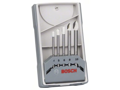 BOSCH Üveg- és csempefúrószár készlet 5 részes hengeres (4-5-6-8-10 mm) CYL-9 Soft Ceramic